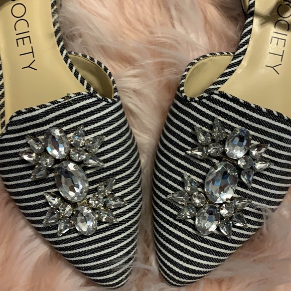 Black sparkle flats. - Picture 2 of 5